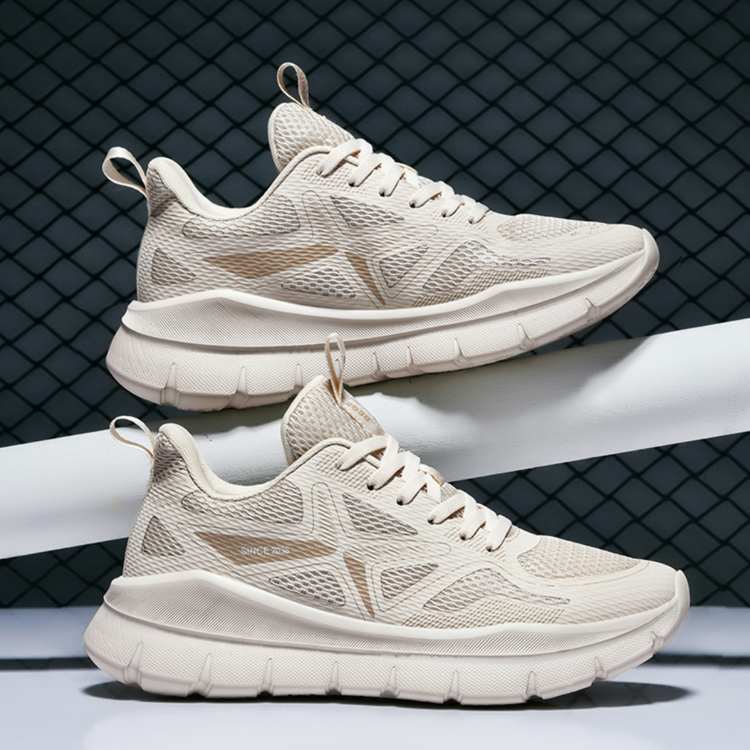 SooFeet Men Orthopedic Shoes Arch-support Airy Mesh Cushioned Sole Comfy Sneakers