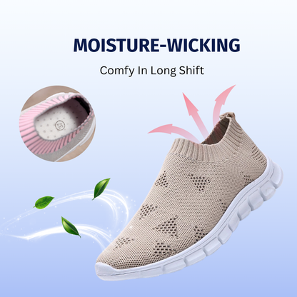 SooFeet's Women Sock Flex | Breathable Comfy Arch-support Elastic Slip-on Nurse Shoes