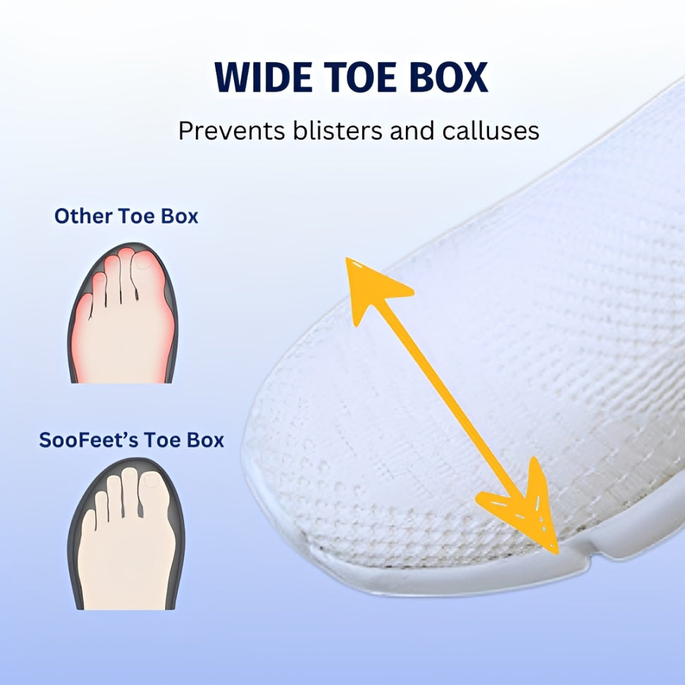 SooFeet's Women Sock Comfort | Arch-support Airy Lightweight Cushioned Nurse Shoes
