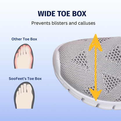 SooFeet's Women Sock Flex | Breathable Comfy Arch-support Elastic Slip-on Nurse Shoes