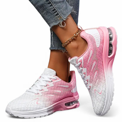 SooFeet Women Orthopedic Shoes Breathable Flying Weave Air-cushioned Casual Trendy Style