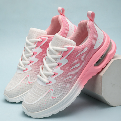 SooFeet Women Orthopedic Shoes Breathable Flying Weave Air-cushioned Casual Trendy Style