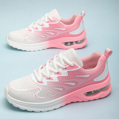 SooFeet Women Orthopedic Shoes Breathable Flying Weave Air-cushioned Casual Trendy Style