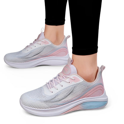 SooFeet Women Orthopedic Shoes Breathable Mesh Lightweight Vulcanized Casual Glossy Style