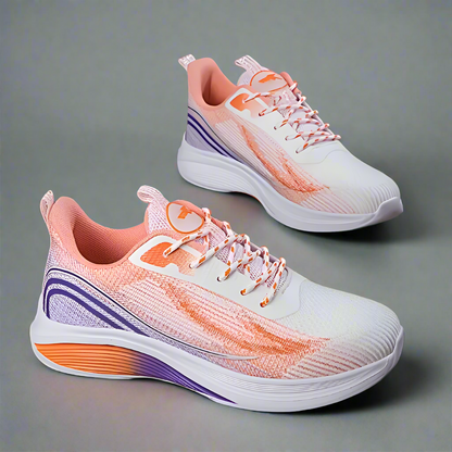 SooFeet Women Orthopedic Shoes Breathable Mesh Lightweight Vulcanized Casual Glossy Style