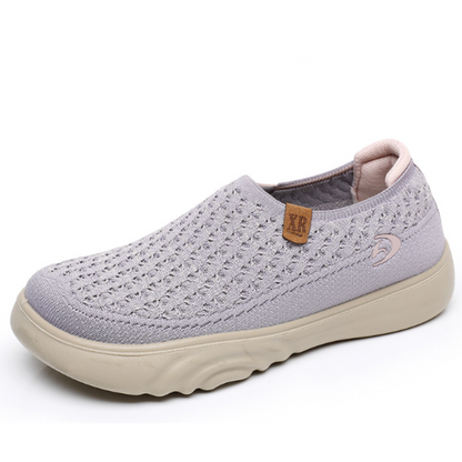 SooFeet Women Orthopedic Shoes Breathable Mesh Shallow Mouth Casual Slip-on Loafers