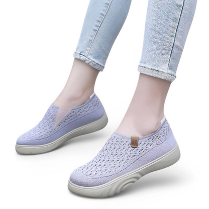 SooFeet Women Orthopedic Shoes Breathable Mesh Shallow Mouth Casual Slip-on Loafers