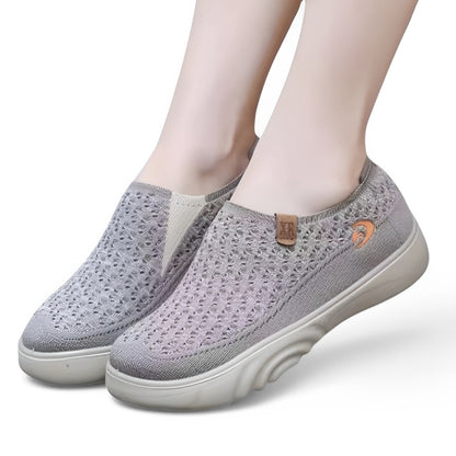 SooFeet Women Orthopedic Shoes Breathable Mesh Shallow Mouth Casual Slip-on Loafers