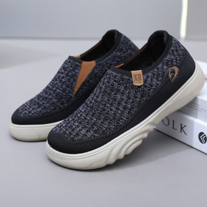 SooFeet Women Orthopedic Shoes Breathable Mesh Shallow Mouth Casual Slip-on Loafers