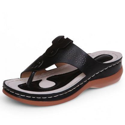 SooFeet Women Orthopedic Sandals Waterproof Ventilated PU Leather Summer Walking