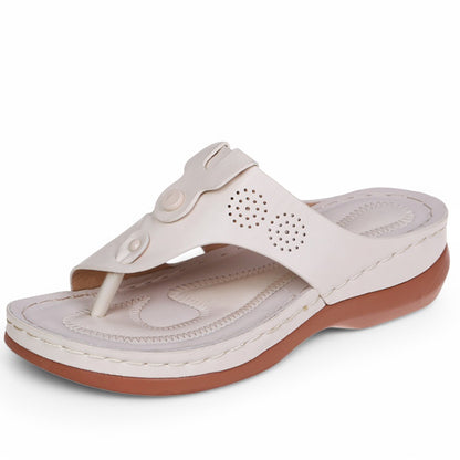 SooFeet Women Orthopedic Sandals Waterproof Ventilated PU Leather Summer Walking