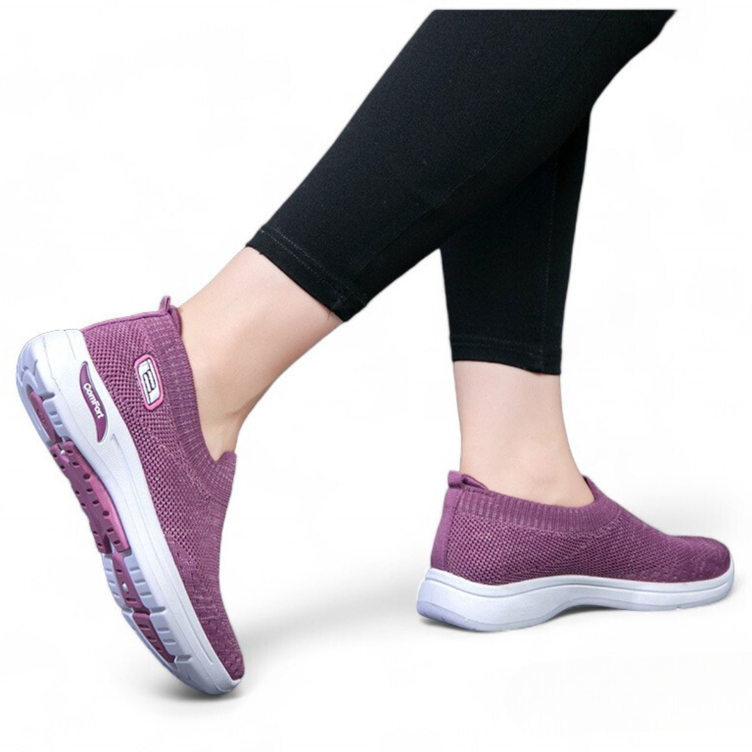 SOOFEET Women Orthopedic Breathable Mesh Weaving Spring Summer Walking Shoes