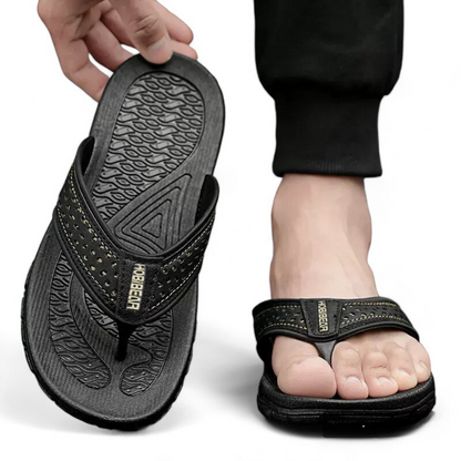 SOOFEET Men Orthopedic Flip-flops Anti-slip Beach Slides Sandals