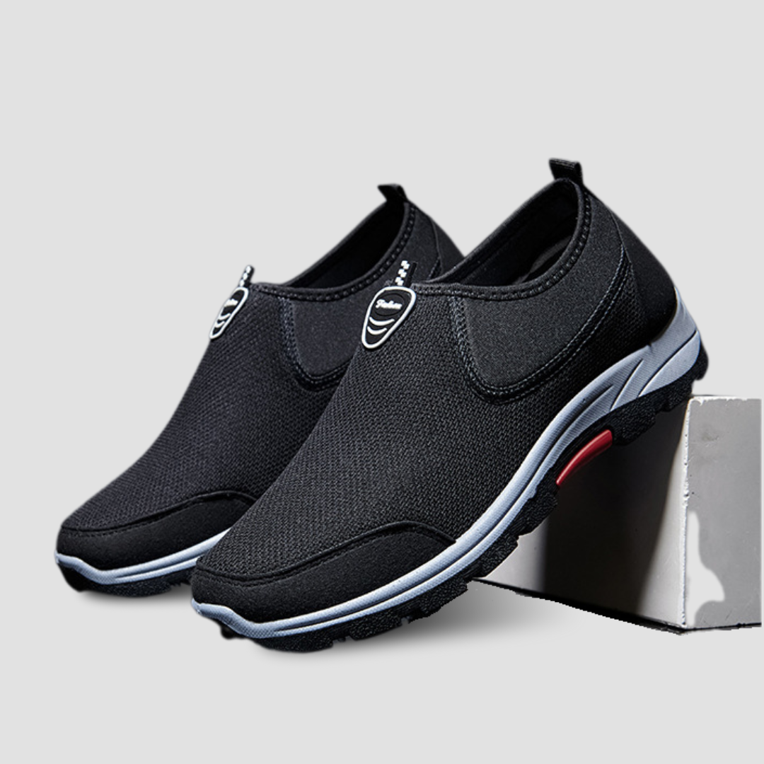 SOOFEET Men Slip-on Sneakers Light Orthopedic Shoes