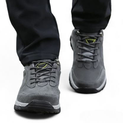SooFeet Orthopedic Men Shoes Genuine Leather Comfortable Ankle Boots