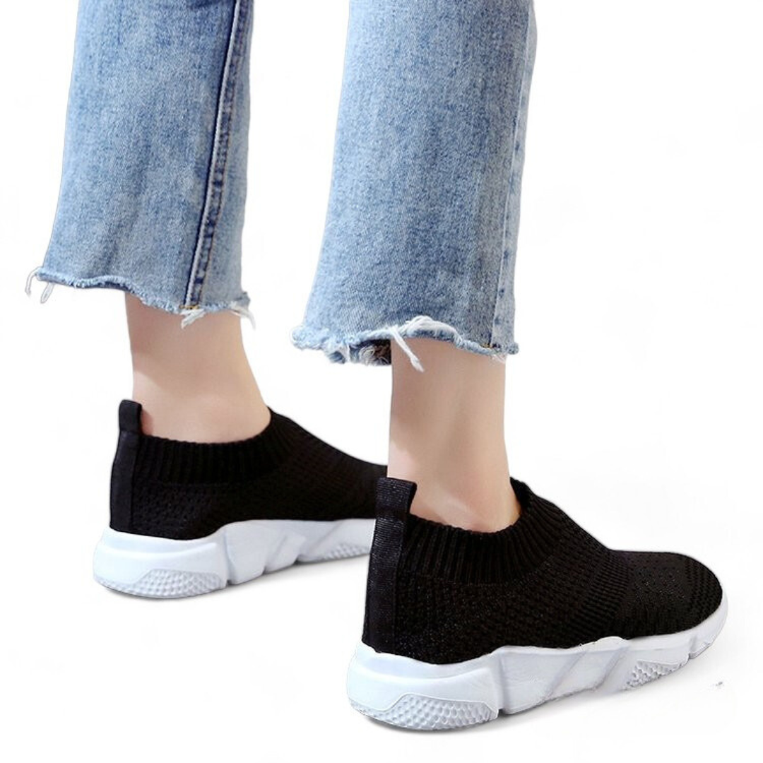 SOOFEET Women Orthopedic Slip On Vulcanize Super Light Chunky Spring Modern Sporty Shoes