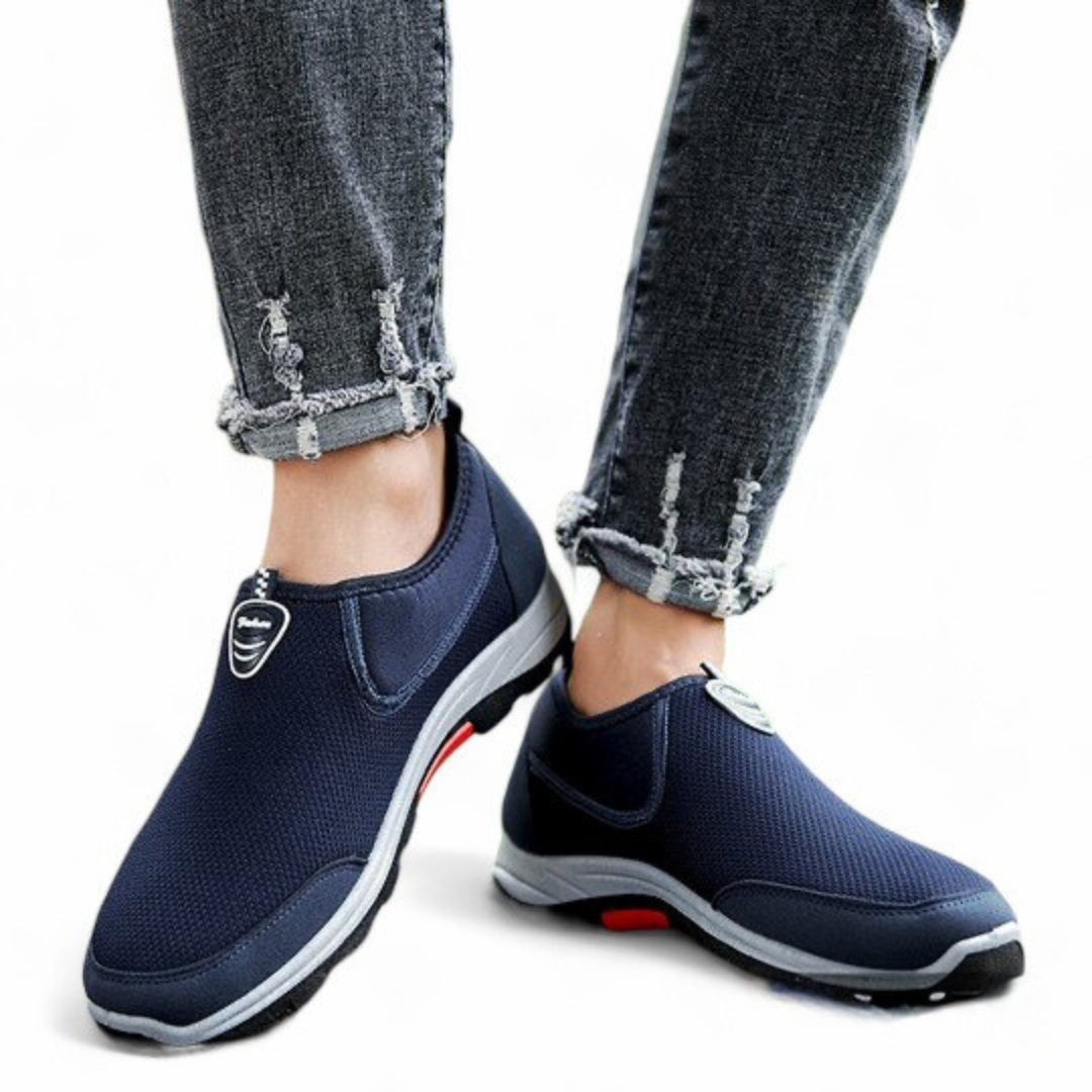 SOOFEET Men Slip-on Sneakers Light Orthopedic Shoes