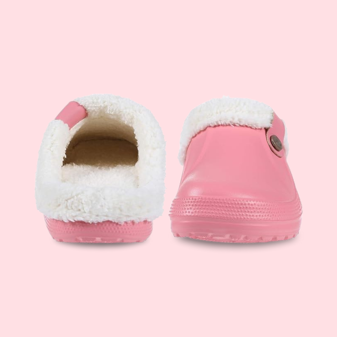 Soofeet New Orthopedic Women Winter Clogs Waterproof Soft Fur Sandals