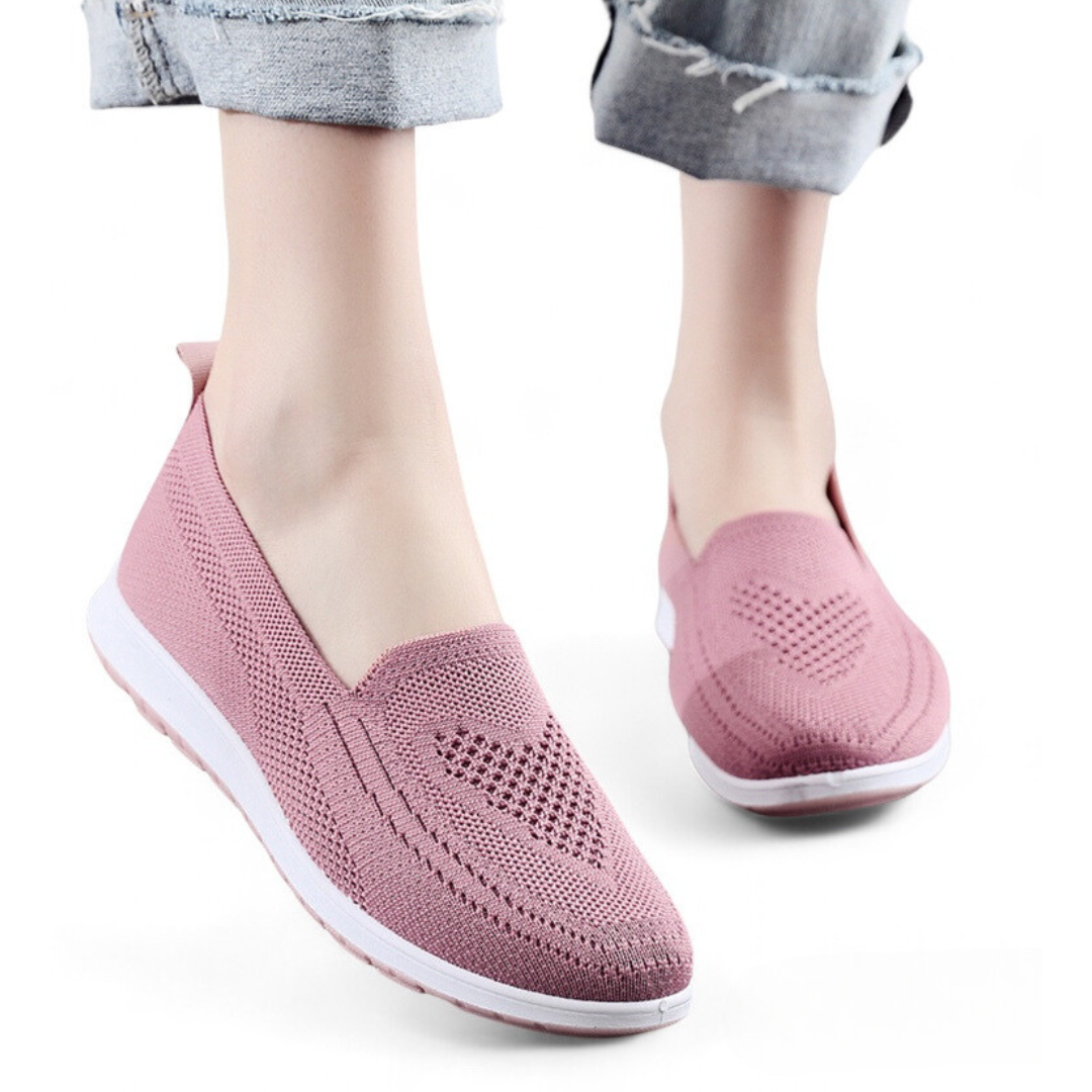 SOOFEET Women Orthopedic Slip On Vulcanize Super Light Trendy Spring Summer Walking Shoes