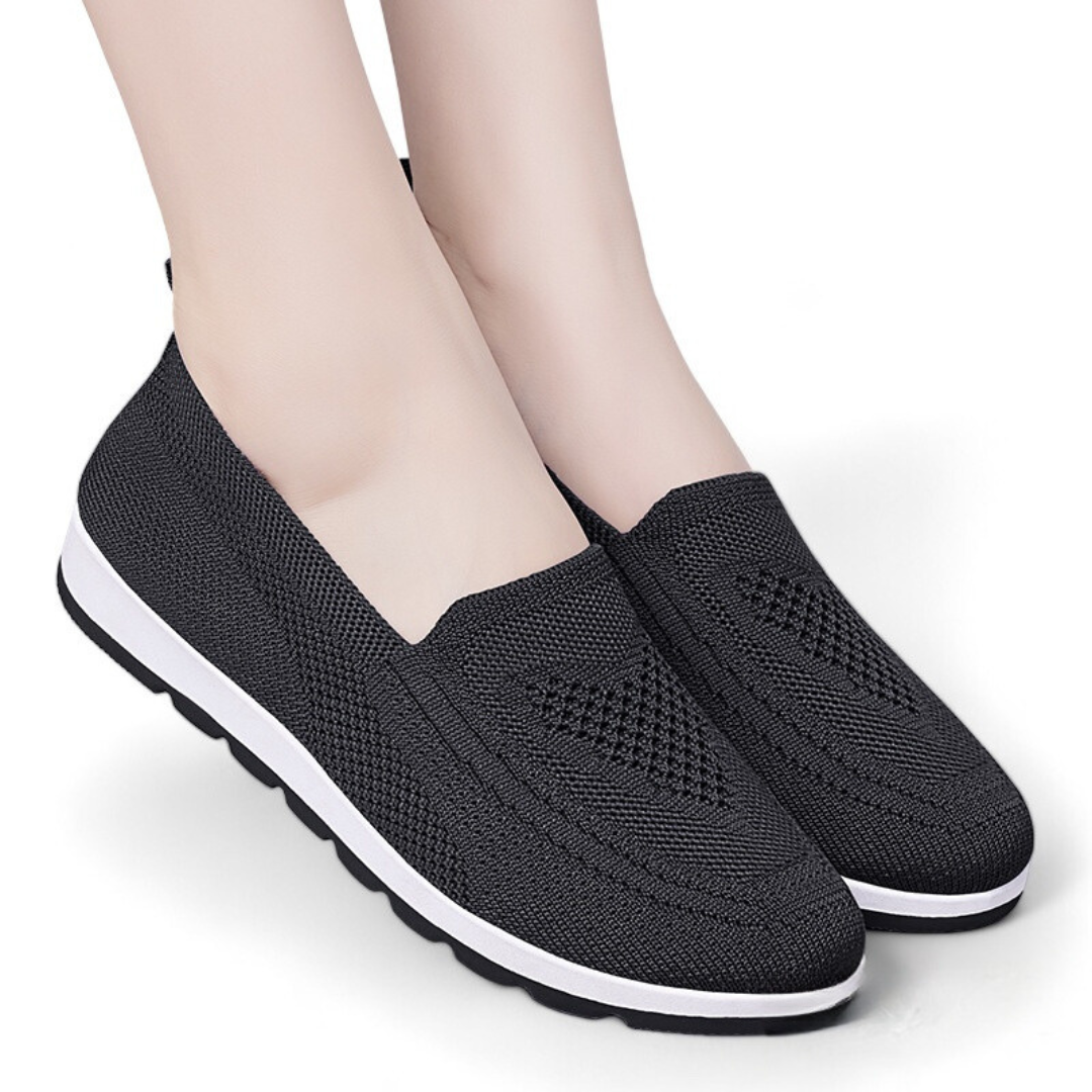 SOOFEET Women Orthopedic Slip On Vulcanize Super Light Trendy Spring Summer Walking Shoes