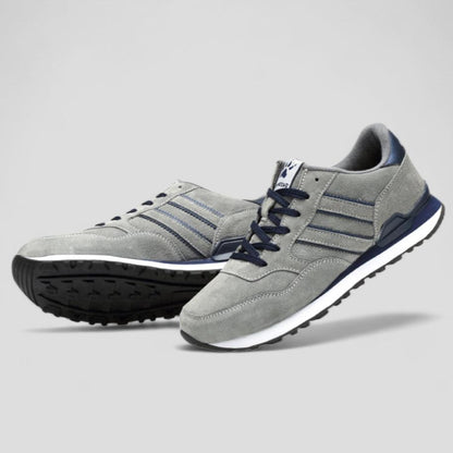 Soofeet Men Orthopedic Breathable Leather Running Shoes Light Athletic Casual Trail Sneakers