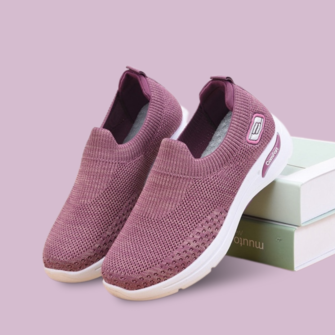 SOOFEET Women Orthopedic Breathable Mesh Weaving Spring Summer Walking Shoes