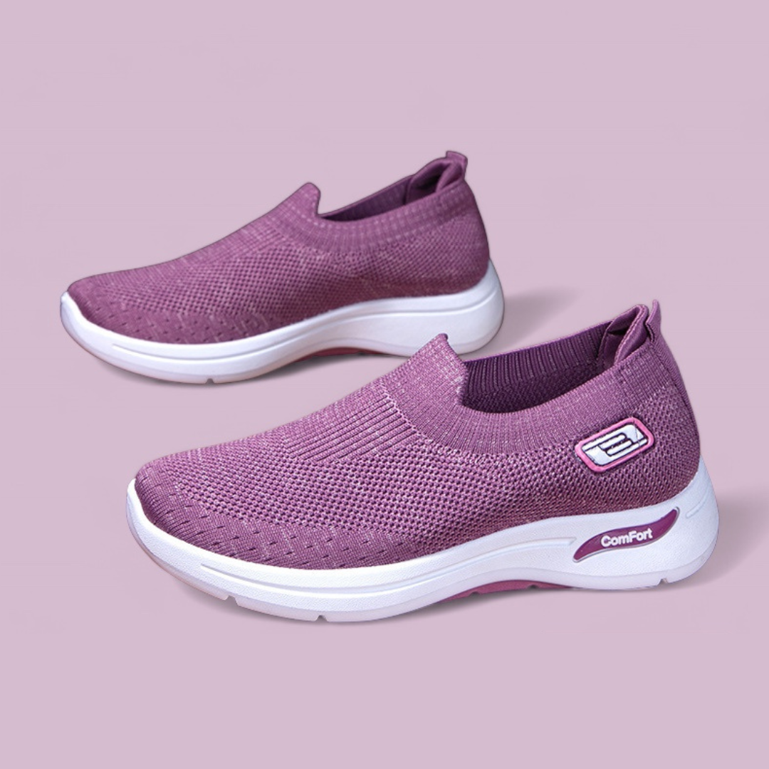 SOOFEET Women Orthopedic Breathable Mesh Weaving Spring Summer Walking Shoes