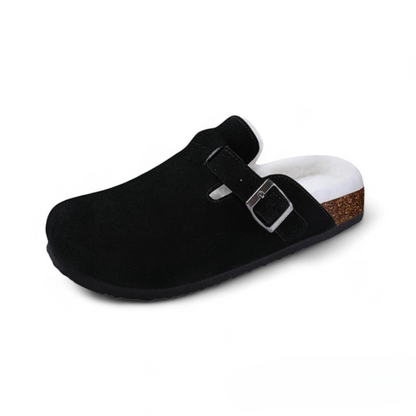 Soofeet Women Orthopedic Classic Fur Slippers Non-slip Winter Clogs