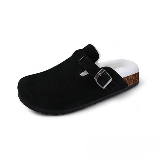 Soofeet Women Orthopedic Classic Fur Slippers Non-slip Winter Clogs