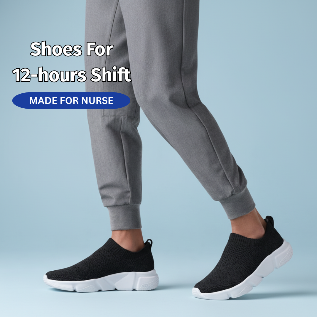 SooFeet's Women Sock Comfort | Arch-support Airy Lightweight Cushioned Nurse Shoes