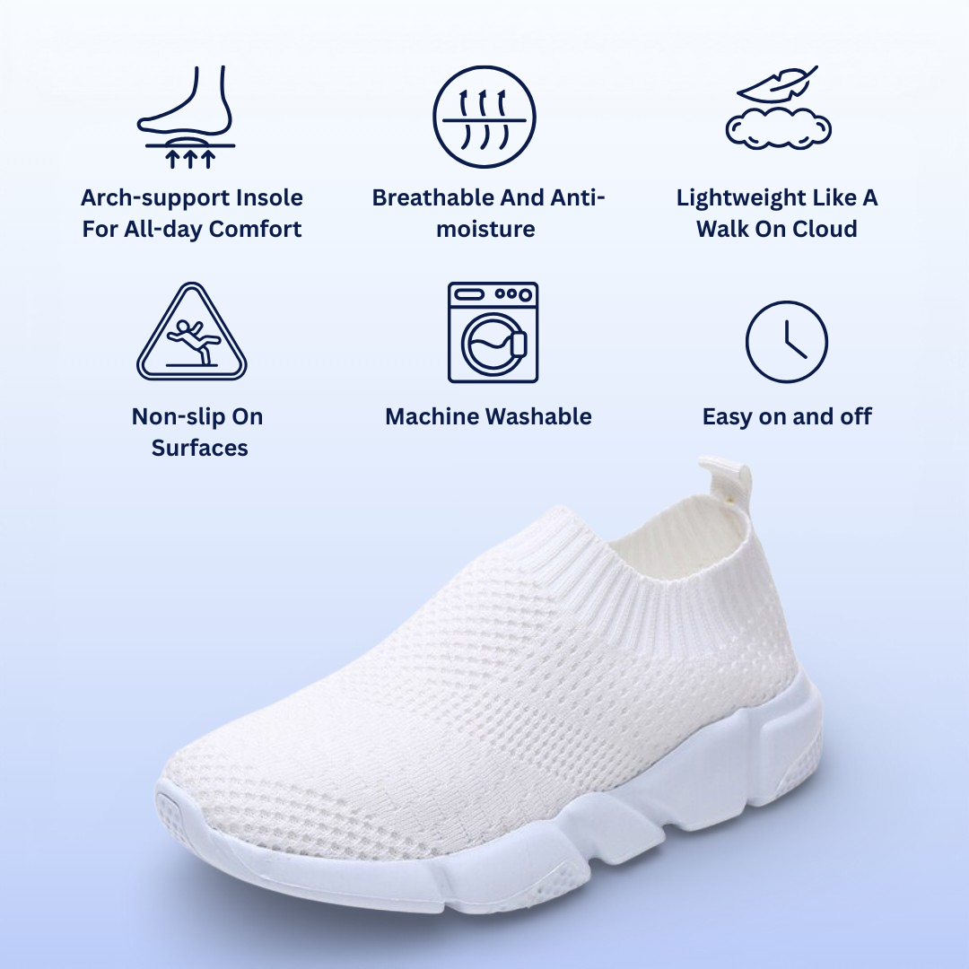 SooFeet's Women Sock Comfort | Arch-support Airy Lightweight Cushioned Nurse Shoes