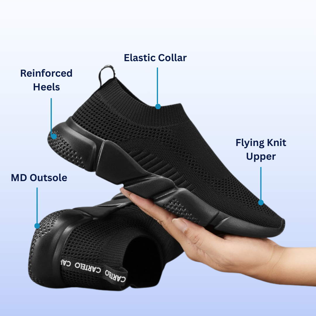SooFeet's Women Sock Comfort | Arch-support Airy Lightweight Cushioned Nurse Shoes