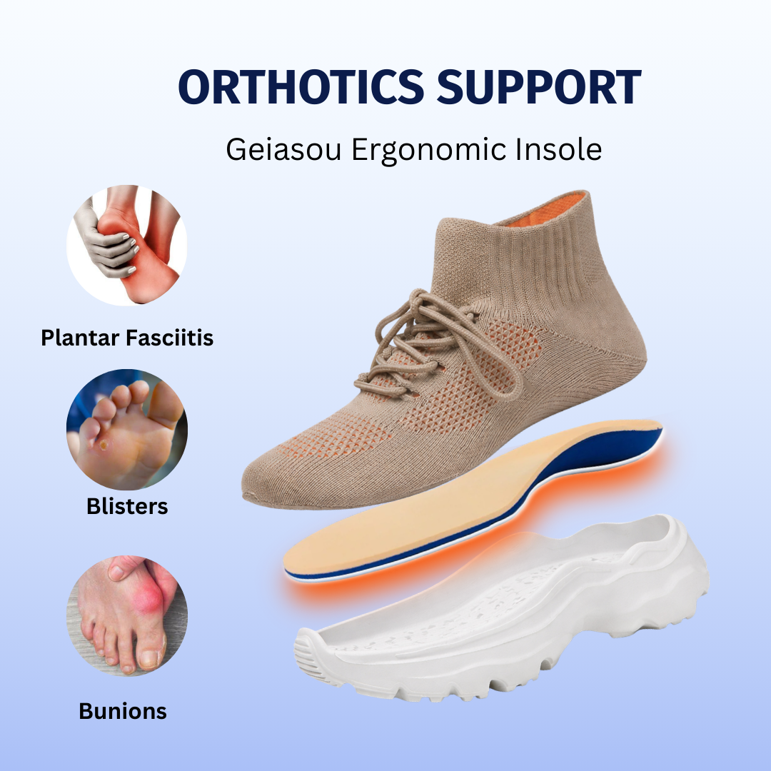 SooFeet's Women Sock Pro | Breathable Arch-support Cushioned Heels Nurse Shoes