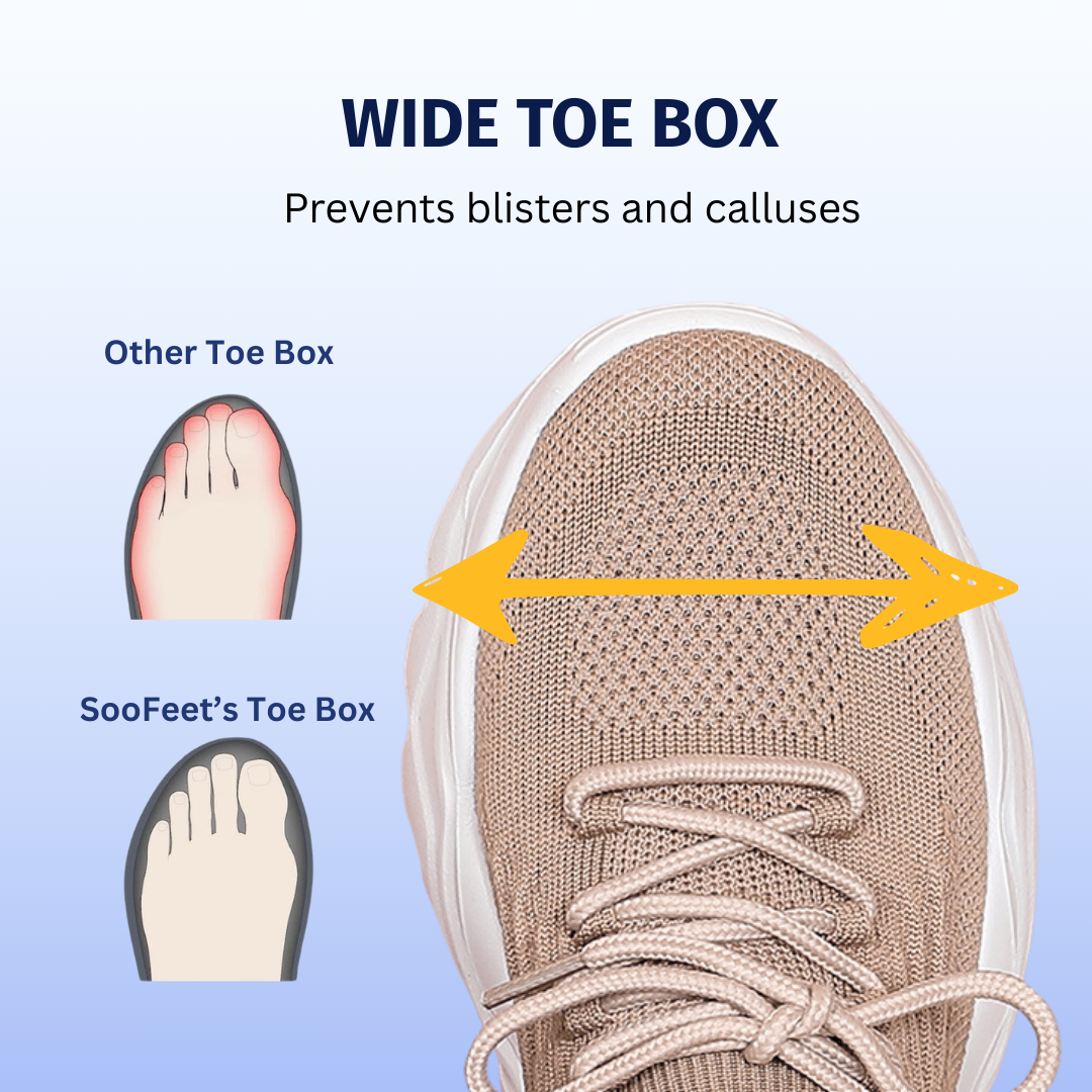 SooFeet's Women Sock Pro | Breathable Arch-support Cushioned Heels Nurse Shoes