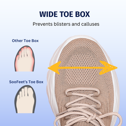 SooFeet's Women Sock Pro | Breathable Arch-support Cushioned Heels Nurse Shoes