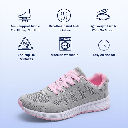 SooFeet's Women Daily Shift | Breathable Ultra-light Vulcanize Sporty On Fleek Nurse Shoes