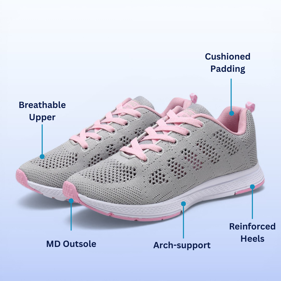 SooFeet's Women Daily Shift | Breathable Ultra-light Vulcanize Sporty On Fleek Nurse Shoes