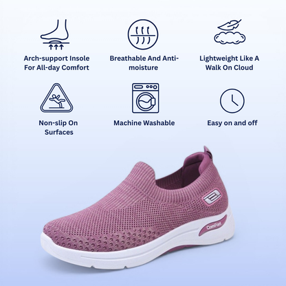 SooFeet's Women Instant Slip | Breathable Comfy Slip-on Arch-support Nurse Shoes