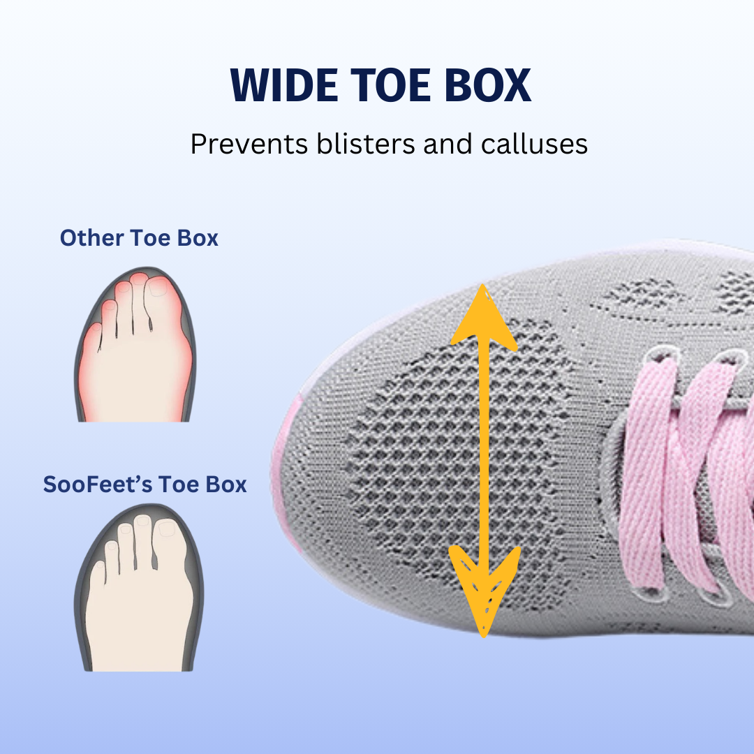 SooFeet's Women Daily Shift | Breathable Ultra-light Vulcanize Sporty On Fleek Nurse Shoes