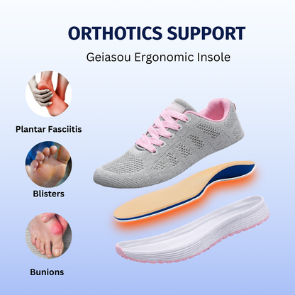 SooFeet's Women Daily Shift | Breathable Ultra-light Vulcanize Sporty On Fleek Nurse Shoes