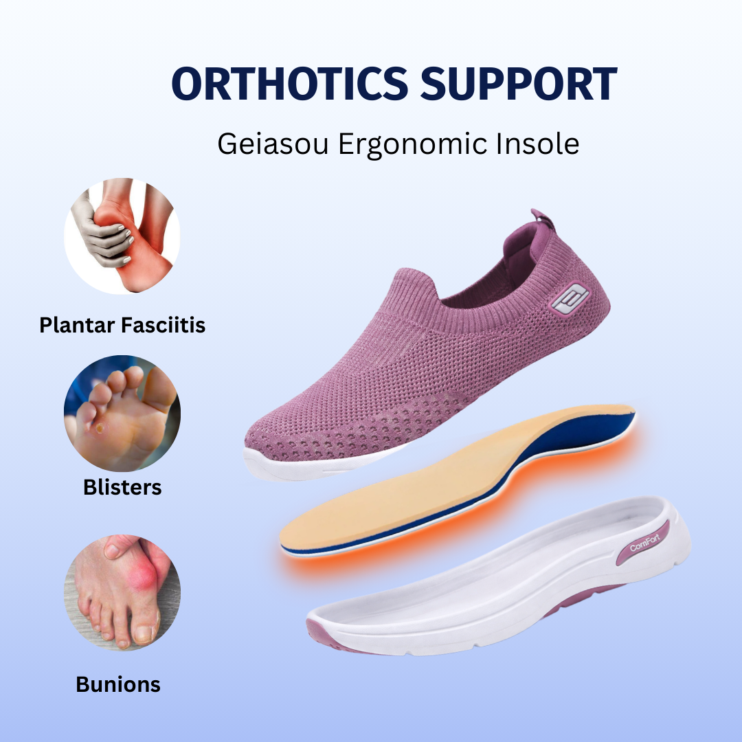 SooFeet's Women Instant Slip | Breathable Comfy Slip-on Arch-support Nurse Shoes