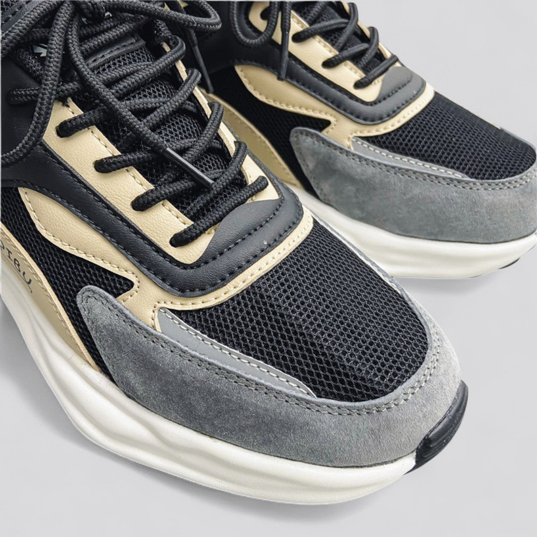 SooFeet Men Orthopedic Good Walking Shoes Comfortable Shock-Absorbing Non-Slip Bold Design