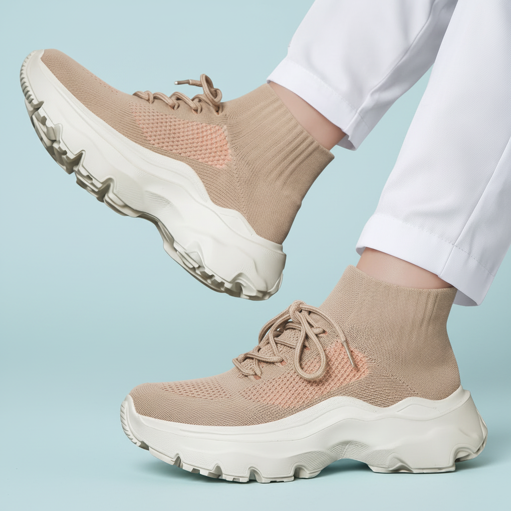 SooFeet's Women Sock Pro | Breathable Arch-support Cushioned Heels Nurse Shoes