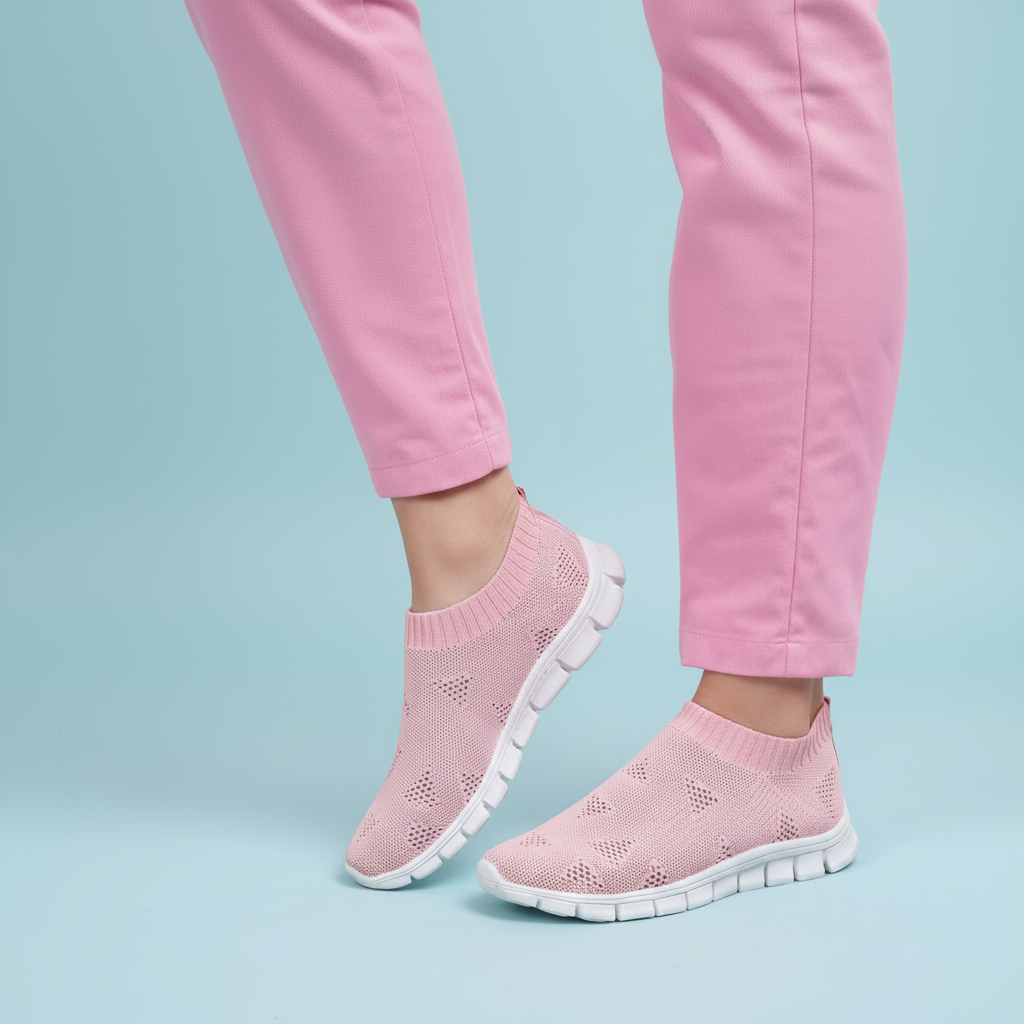 SooFeet's Women Sock Flex | Breathable Comfy Arch-support Elastic Slip-on Nurse Shoes
