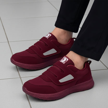 SooFeet's Women Walk Ease | Breathable Arch-support Mesh Velcro Nurse Shoes