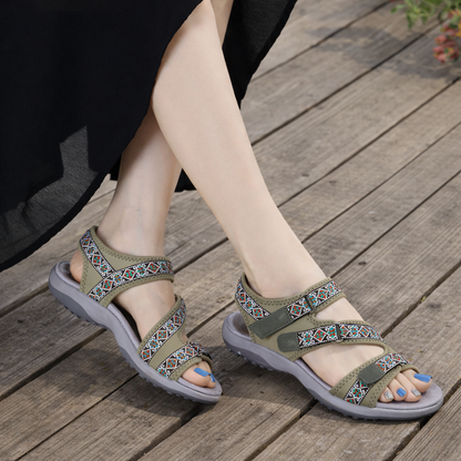 SooFeet's Women Chevron Comfort | Arch-support All-day Standing Cushioned Sandals