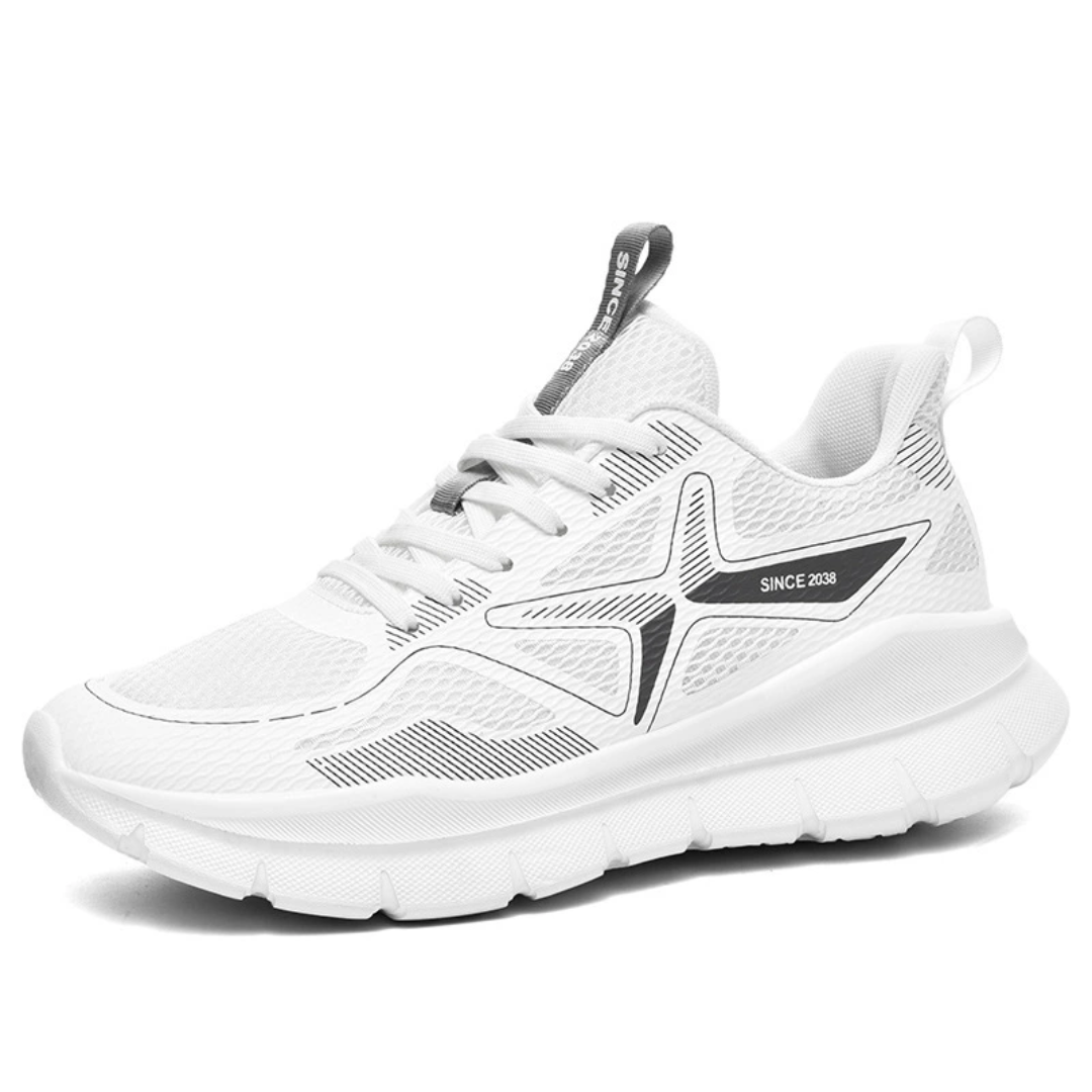 SooFeet Men Orthopedic Shoes Arch-support Airy Mesh Cushioned Sole Comfy Sneakers