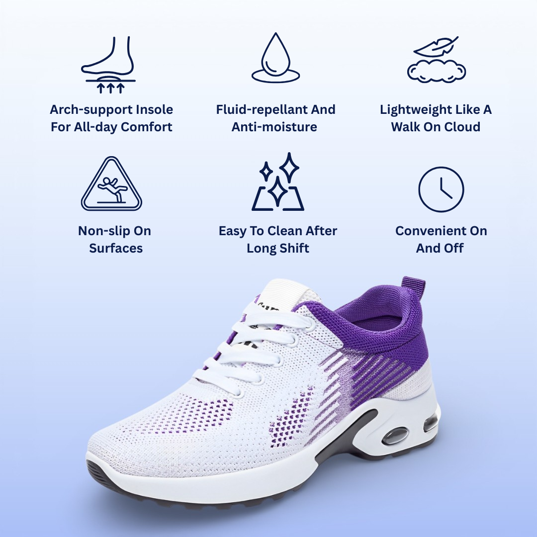 SooFeet's Women Cloud Walk | Arch-support Non-slip Comfy Nurse Shoes