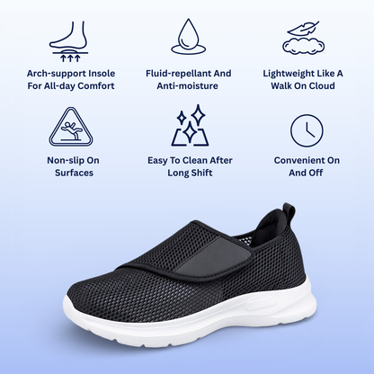 SooFeet's Women Ultra-Light | Breathable Hands-free Cushioned Ortho Nurse Shoes