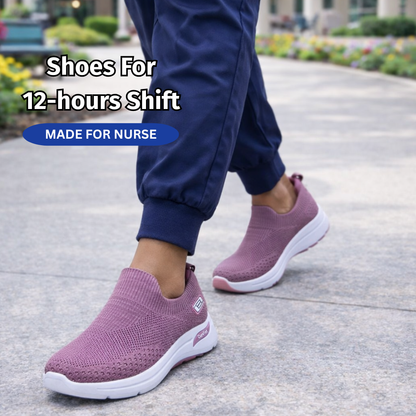SooFeet's Women Instant Slip | Breathable Comfy Slip-on Arch-support Nurse Shoes